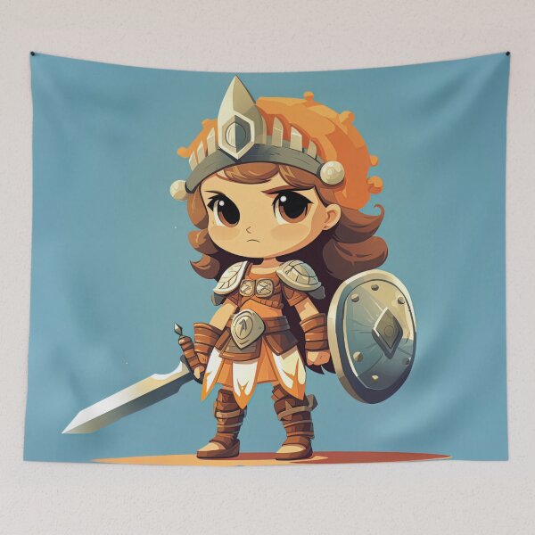 Item preview, Warrior | cute style designed and sold by ComicsFactory.