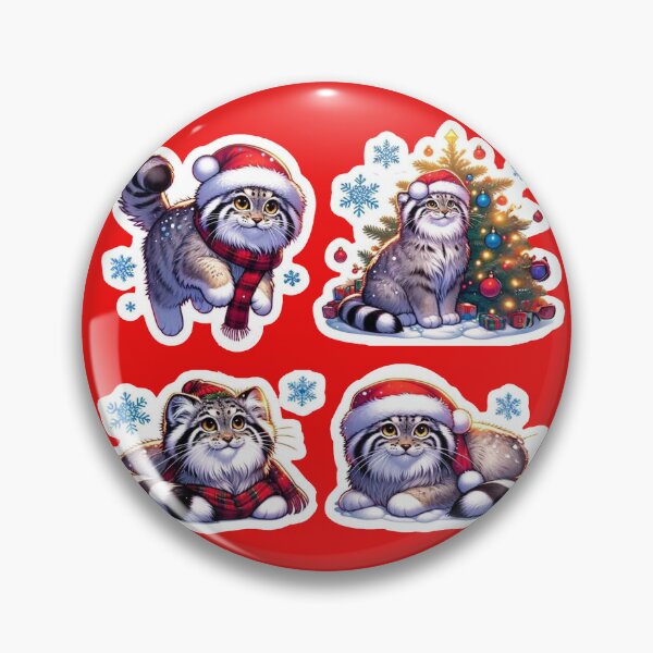 Item preview, Pallas Cat Christmas hat cute Set designed and sold by ChataMaroon.