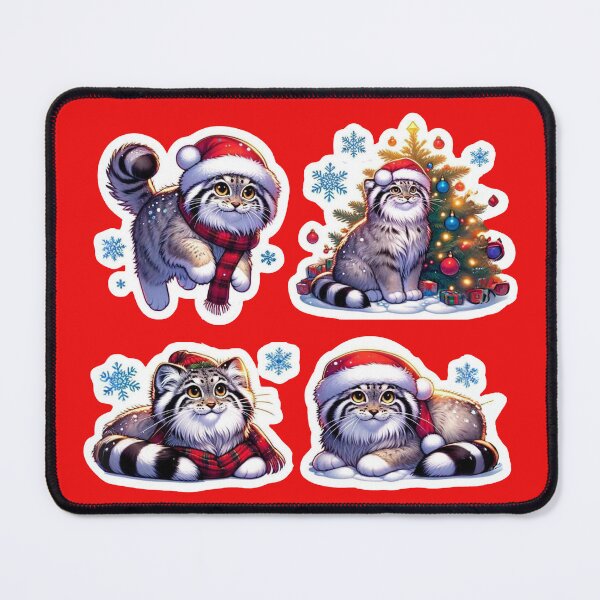 Item preview, Pallas Cat Christmas hat cute Set designed and sold by ChataMaroon.