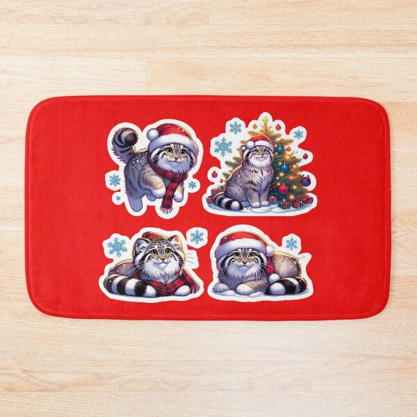 Item preview, Pallas Cat Christmas hat cute Set designed and sold by ChataMaroon.
