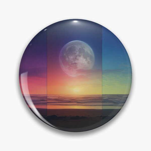 Item preview, Cosmic Beach Moon Split Colors designed and sold by wumples.