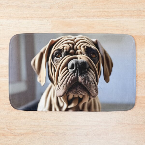 Item preview, Curious Canine Portrait - Wrinkled Brown Dog designed and sold by RevGens.