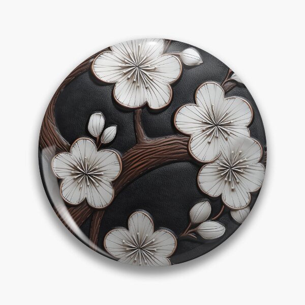 Item preview, leather cherry blossom embossed print designed and sold by dcrc.