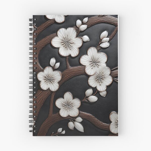 Item preview, leather cherry blossom embossed print designed and sold by dcrc.