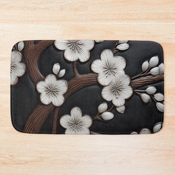 Item preview, leather cherry blossom embossed print designed and sold by dcrc.