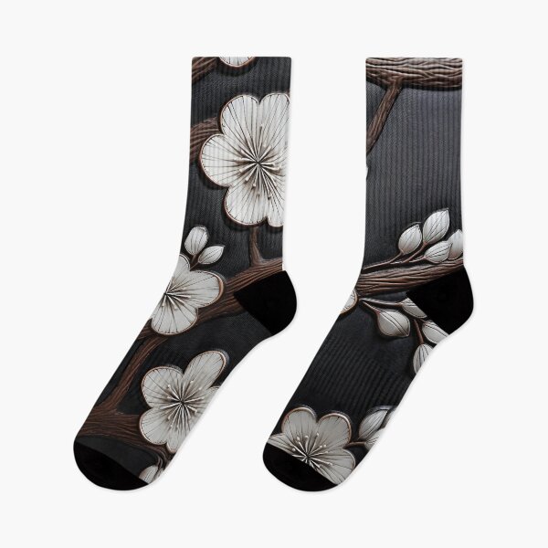 Item preview, leather cherry blossom embossed print designed and sold by dcrc.