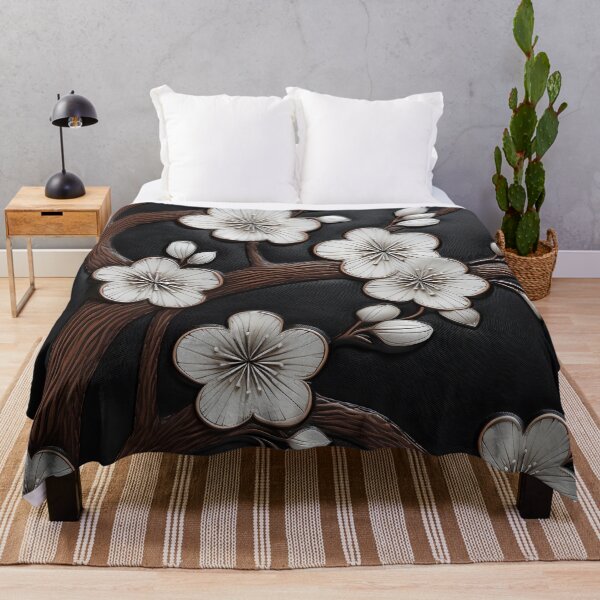 Item preview, leather cherry blossom embossed print designed and sold by dcrc.