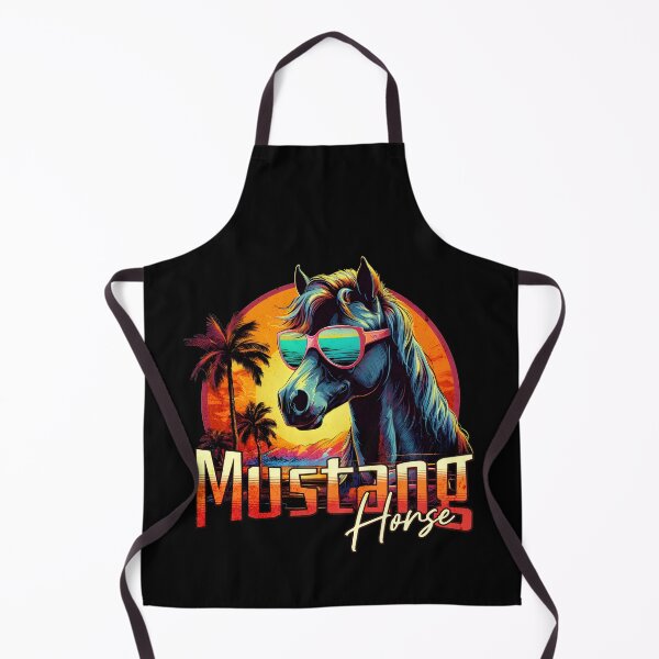 Item preview, Stylish Retro Wave Mustang Horse designed and sold by RedDesignSyc.