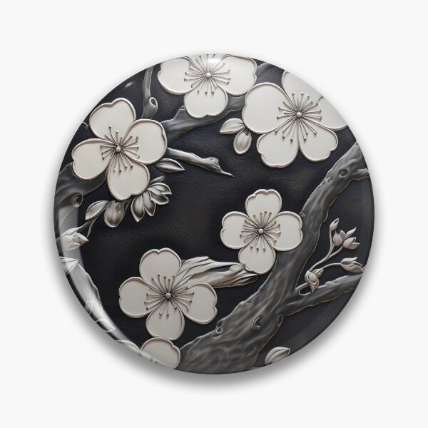 Item preview, leather cherry blossom embossed print designed and sold by dcrc.