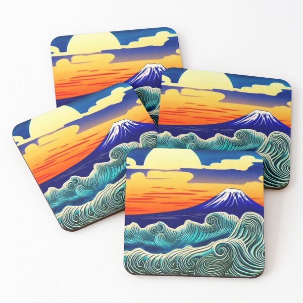 Item preview, Storm waves at Mount Fuji designed and sold by George Hutton Hunter.