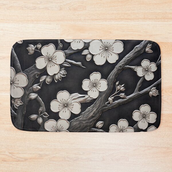 Item preview, leather cherry blossom embossed print designed and sold by dcrc.