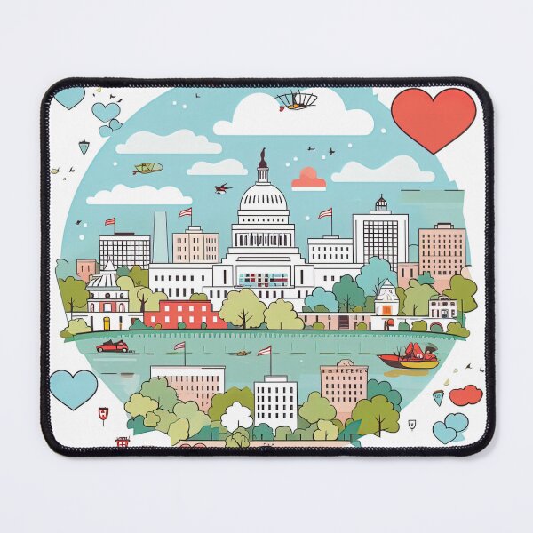 Item preview, Washington DC | cute style designed and sold by ComicsFactory.