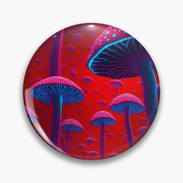 Item preview, Neon colors mushrooms designed and sold by ZenStickConcept.