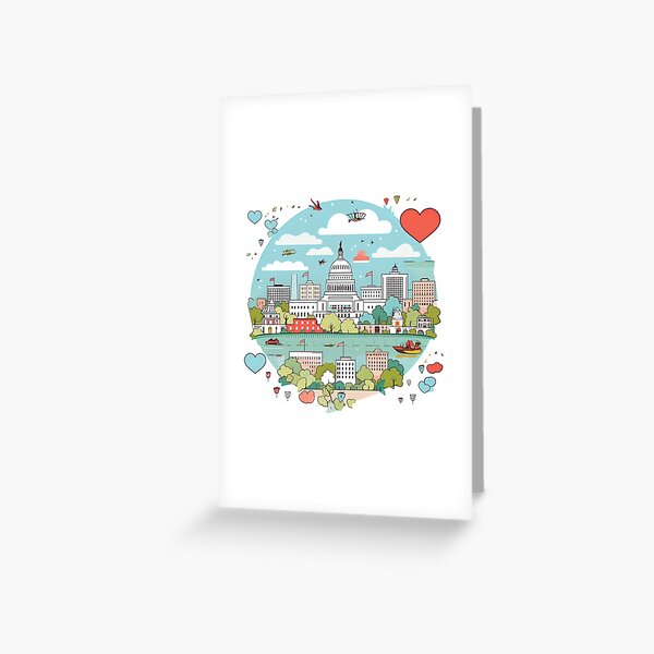 Item preview, Washington DC | cute style designed and sold by ComicsFactory.