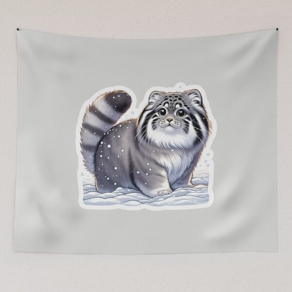 Item preview, Pallas Cat cute in the snow designed and sold by ChataMaroon.