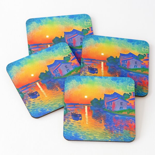 Item preview, Sunset on the river designed and sold by George Hutton Hunter.