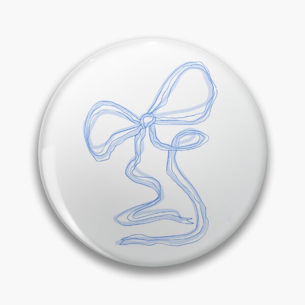 Item preview, blue ribbon bow designed and sold by designsbycloudy.
