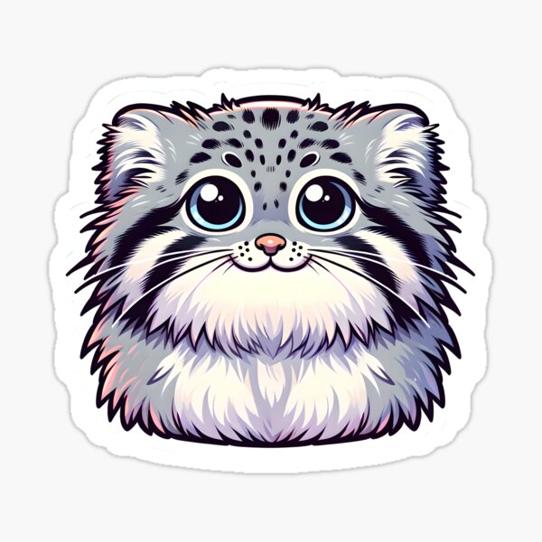 Vista previa del artículo con la obra «Gato Pallas lindo», diseñado y vendido por ChataMaroon.