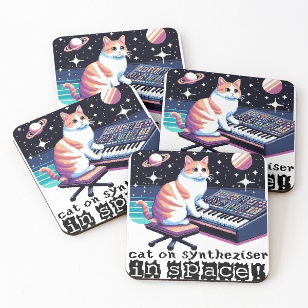 Item preview,  Cat on synthesizer in Space PIXEL designed and sold by Amvroziak.