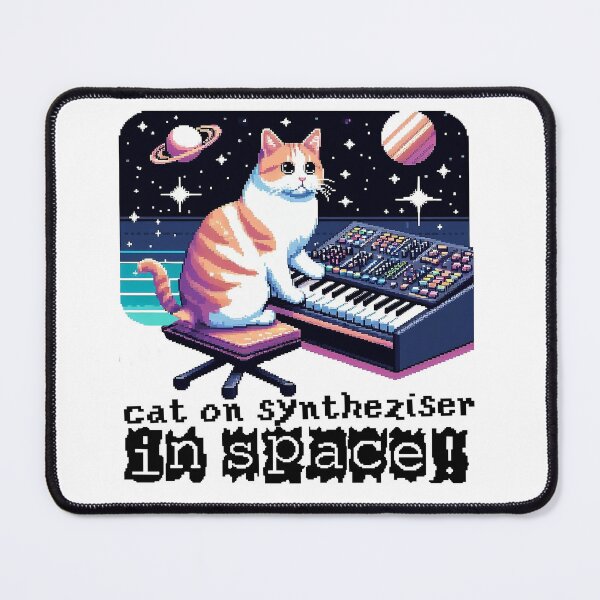 Item preview,  Cat on synthesizer in Space PIXEL designed and sold by Amvroziak.