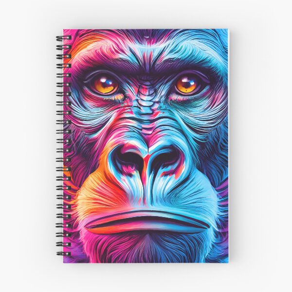 Item preview, Gorilla Colorful - Gorilla Face designed and sold by BabyYodaSticker.