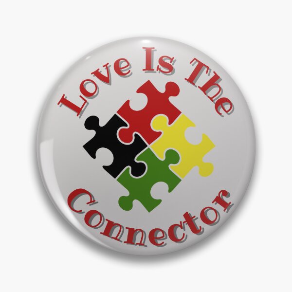 Item preview, Love Is The Connector Multicultural Autism Design designed and sold by Seedcap7.