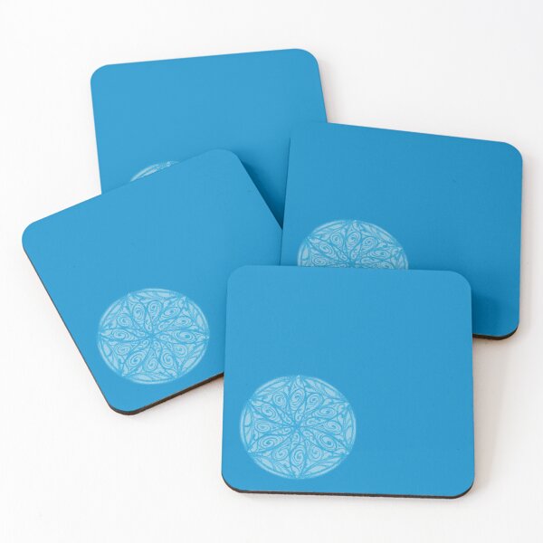 Item preview, Flower of Life Color Palette Mandalas : 21 - True Blue designed and sold by SonoSonoStudio.