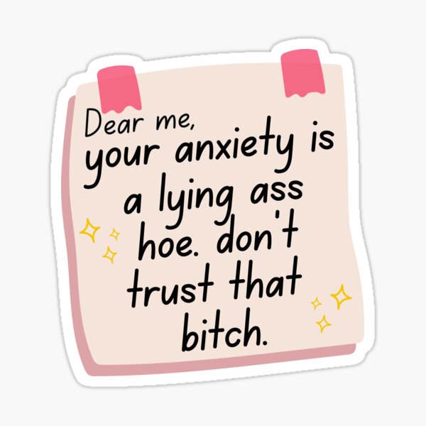 Item preview, Your Anxiety is a Lying, Mental Health, Motivational Quote designed and sold by yass-art.