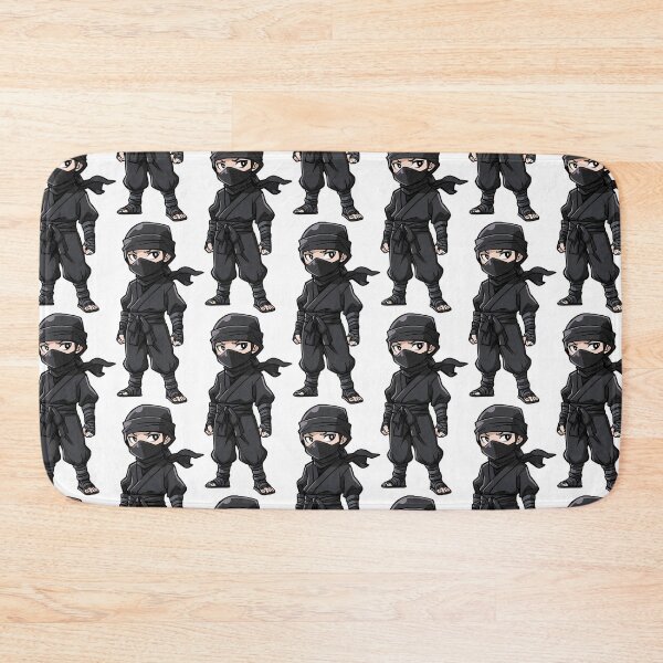 Item preview, Cute Little Cartoon  Ninja Warrior Shinobi Boy in Black designed and sold by CGSGraphics.