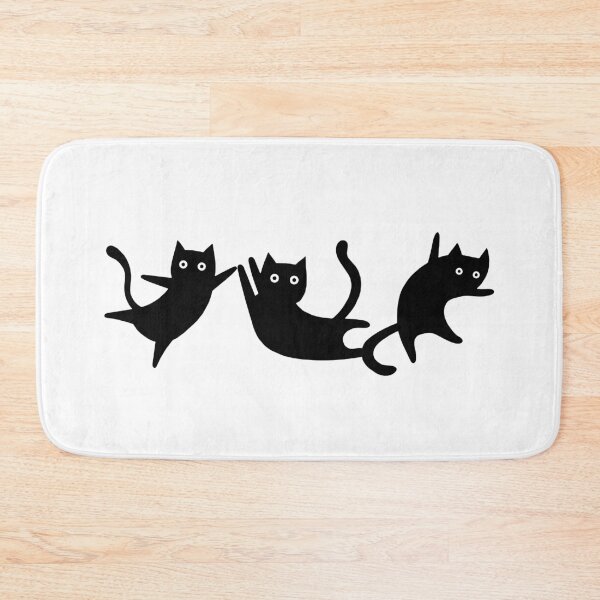 Item preview, Three cute black cats cats designed and sold by PellSilversmith.
