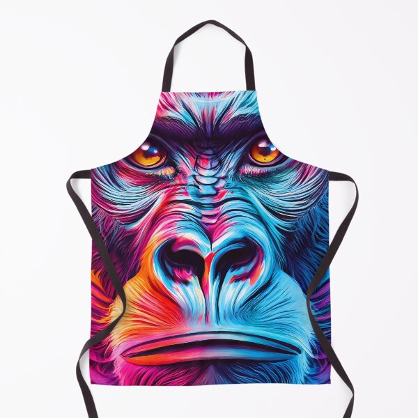 Item preview, Gorilla Colorful - Gorilla Face designed and sold by BabyYodaSticker.