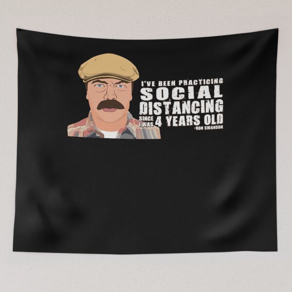 Item preview, Ron Swanson Social Distancing designed and sold by Deep-Pressur.