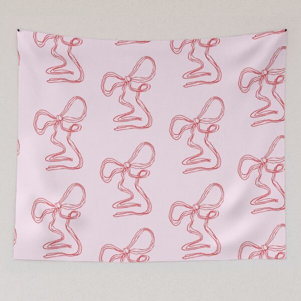 Item preview, Pink & red ribbon bow designed and sold by designsbycloudy.