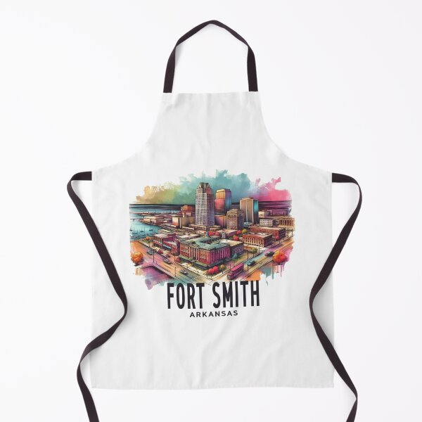 Item preview, Fort Smith Arkansas, Watercolor Illustration designed and sold by PaintMeWorld.