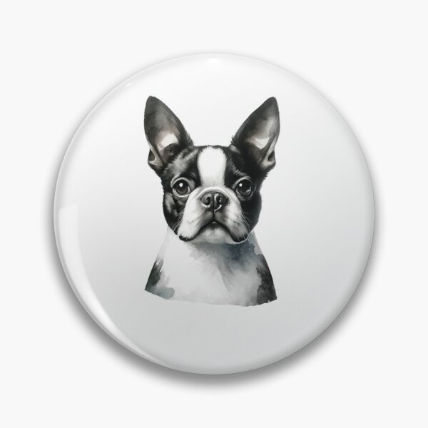 Item preview, Black and White Boston Terrier  designed and sold by CharmStudio.