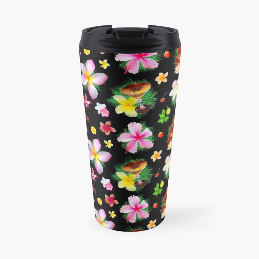 Tiki cocktails tropical aloha fun Travel Mug