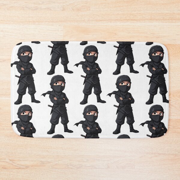 Item preview, Cute Little Cartoon  Ninja Shinobi Warrior Boy in Black designed and sold by CGSGraphics.
