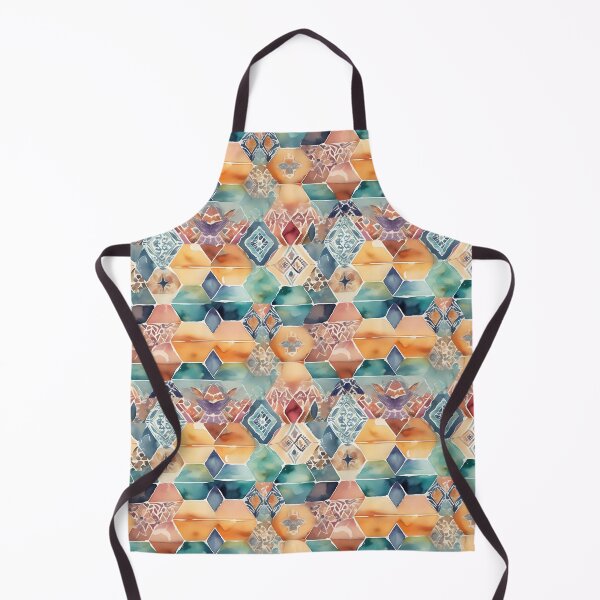 Item preview, Boho Watercolor Hexagon Pattern designed and sold by mshoafcreates.
