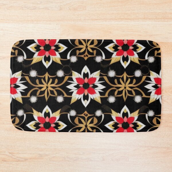 Item preview, Gold and red star-studded pattern  designed and sold by Roxburylane.