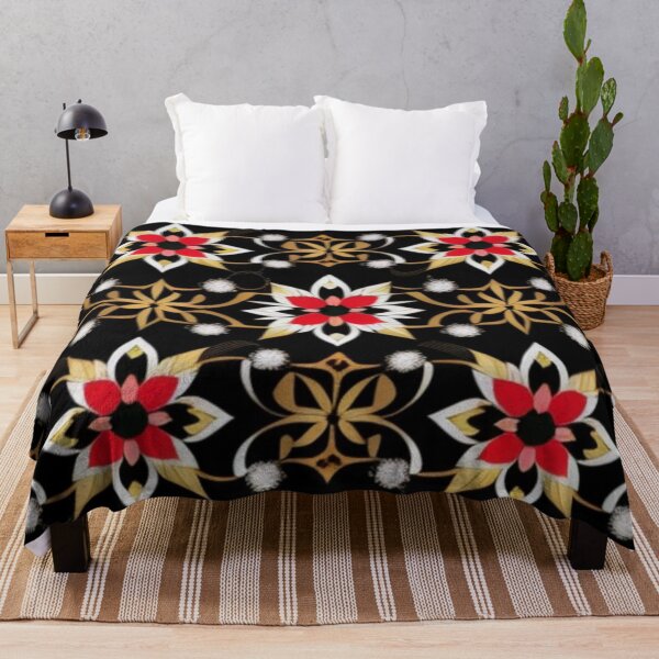 Item preview, Gold and red star-studded pattern  designed and sold by Roxburylane.