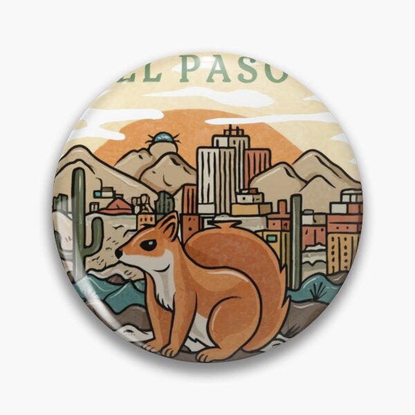 Item preview, El Paso, Texas | A fox squirrel posing and watching the Texas sunset designed and sold by CircinusStore.