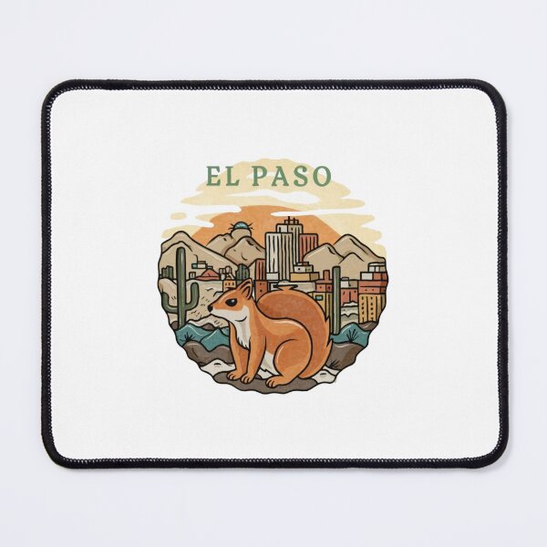 Item preview, El Paso, Texas | A fox squirrel posing and watching the Texas sunset designed and sold by CircinusStore.