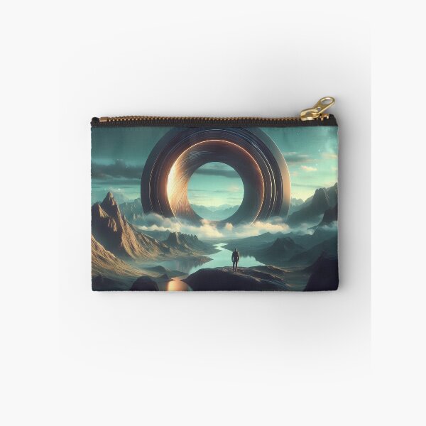 Item preview, Surreal landscape of a man standing in front of a portal designed and sold by DragonPurple.