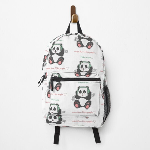 Item preview, A panda who likes music designed and sold by Natalia944.