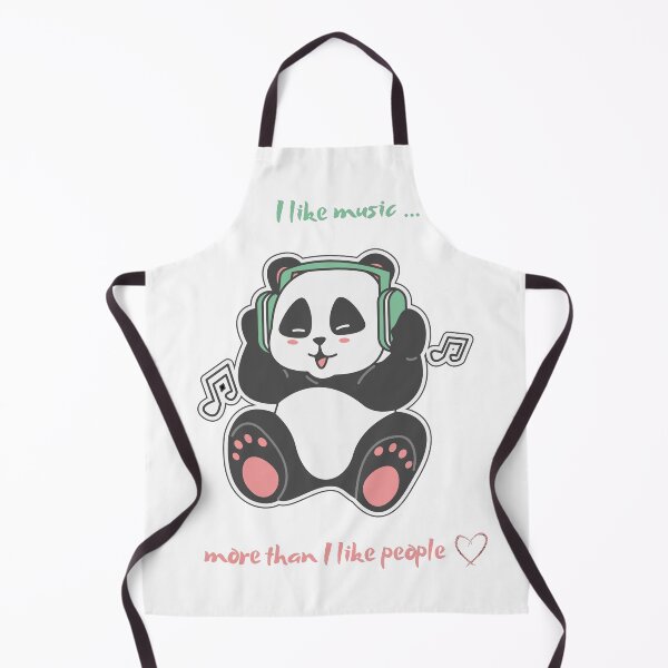 Item preview, A panda who likes music designed and sold by Natalia944.