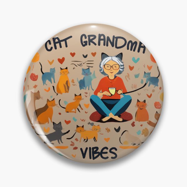 Item preview, Cat Grandma Vibes designed and sold by @ndrys.