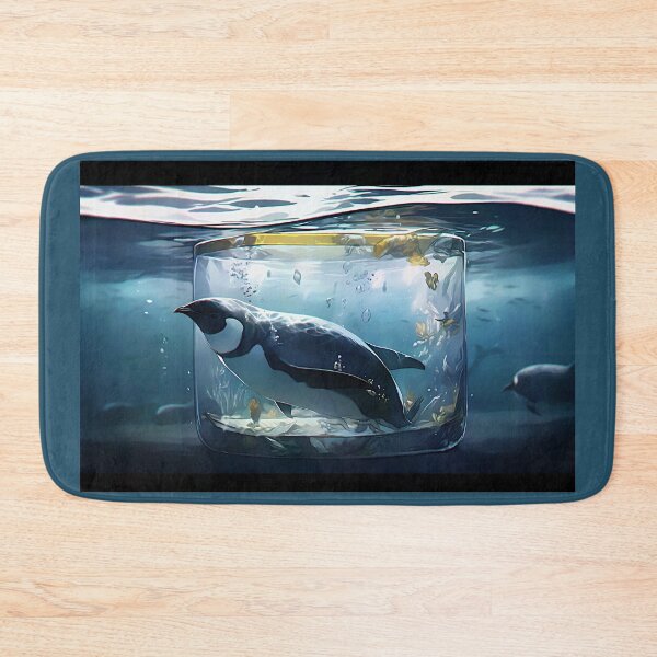 Item preview, Digital illustration of a Penguin made of glass, Digital Inspirations designed and sold by Gabi.Media.