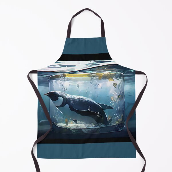 Item preview, Digital illustration of a Penguin made of glass, Digital Inspirations designed and sold by Gabi.Media.