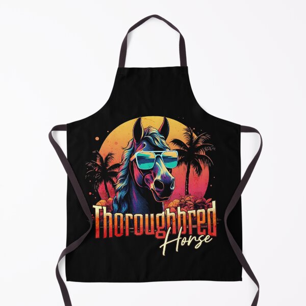 Item preview, Retro Wave Thoroughbred Horse Vibes designed and sold by RedDesignSyc.
