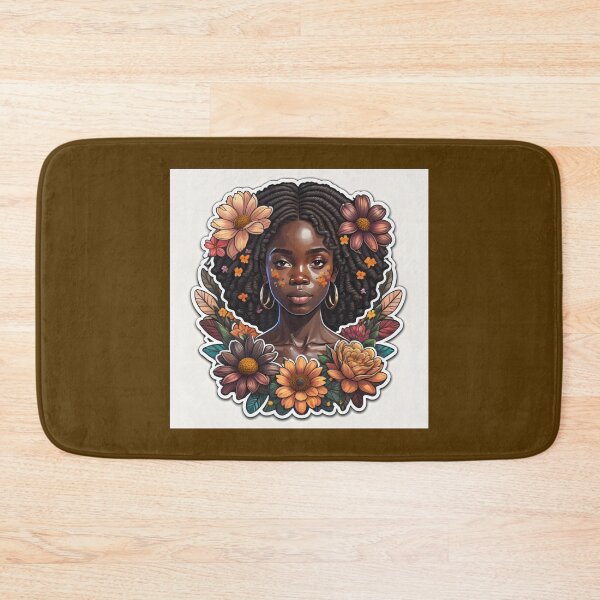 Item preview, Black curly hair girl  designed and sold by UniqueArtsOnly.
